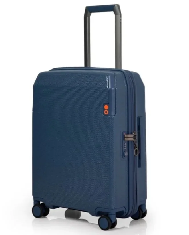 Echolac 52 Logic  52 Cm 4-Double Wheeled Hardcase Cabin Luggage Trolley - Blue  | Best Price UAE